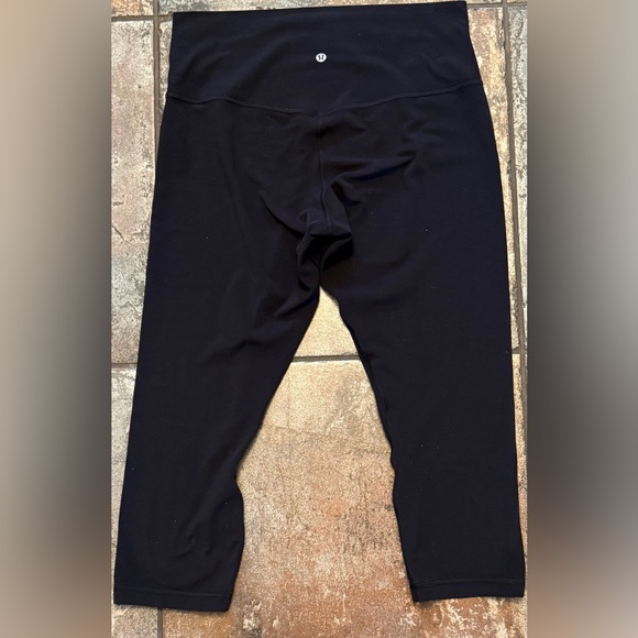 lululemon athletica Pants - Lululemon Black High Waist Capris Yoga Pants